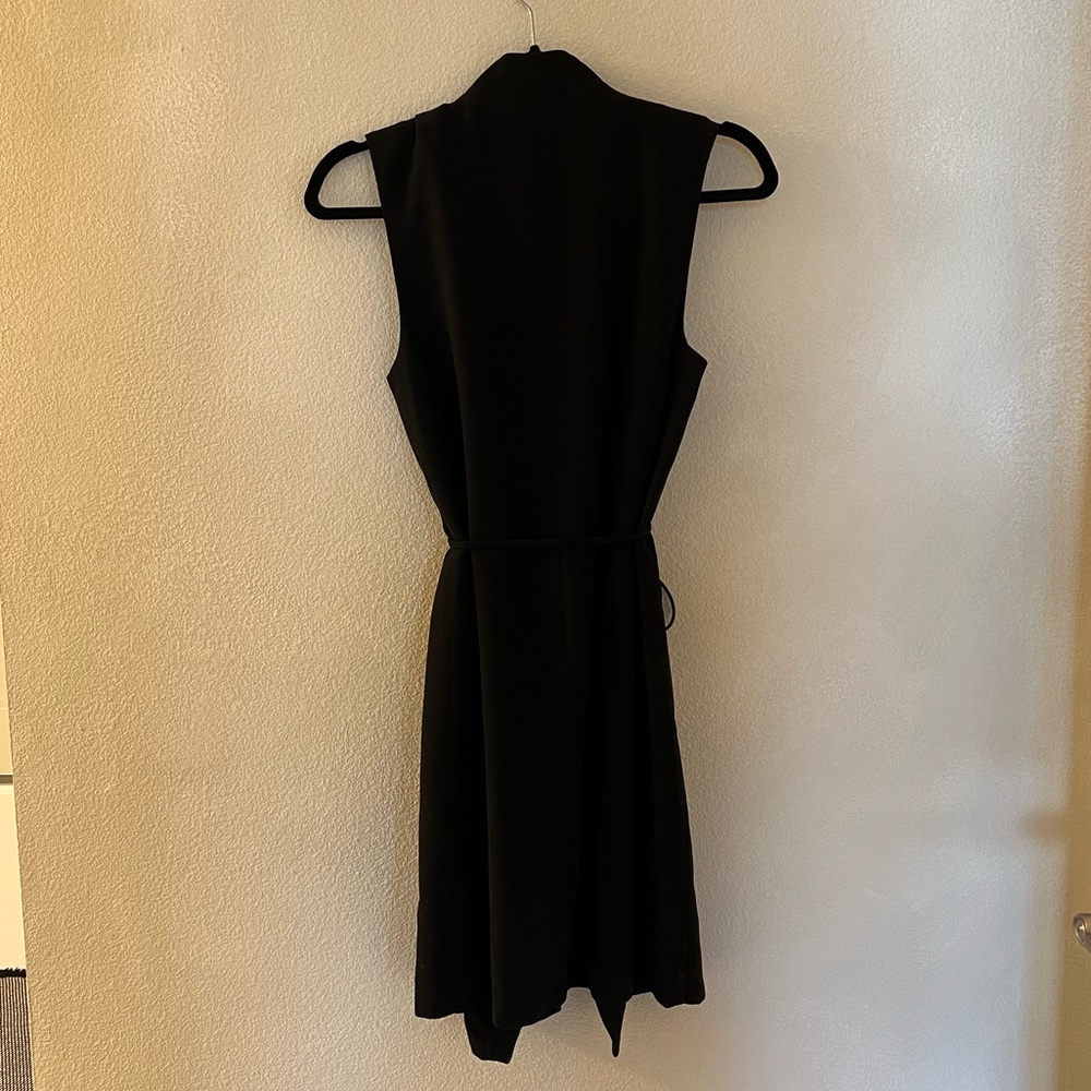 Saks Fifth Avenue Long Black Vest - Picture 2 of 6